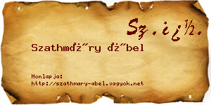 Szathmáry Ábel névjegykártya