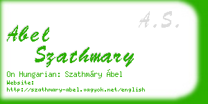 abel szathmary business card