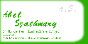 abel szathmary business card
